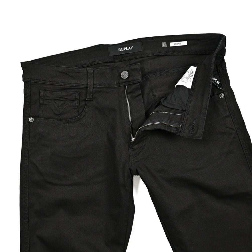 SALE｜REPLAY ANBASS モダール混ストレッチデニム スリムフィットジーンズ / M914｜429266-W33-L32｜GUARDAROBA MILANO OFFICIAL STORE