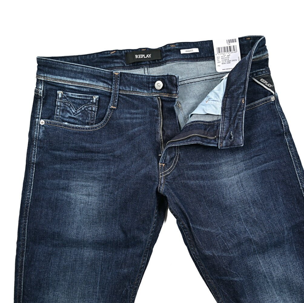 SALE｜REPLAY ANBASS ストレッチデニム スリムフィットジーンズ / M914Y｜429488-W33-L32｜GUARDAROBA MILANO OFFICIAL STORE