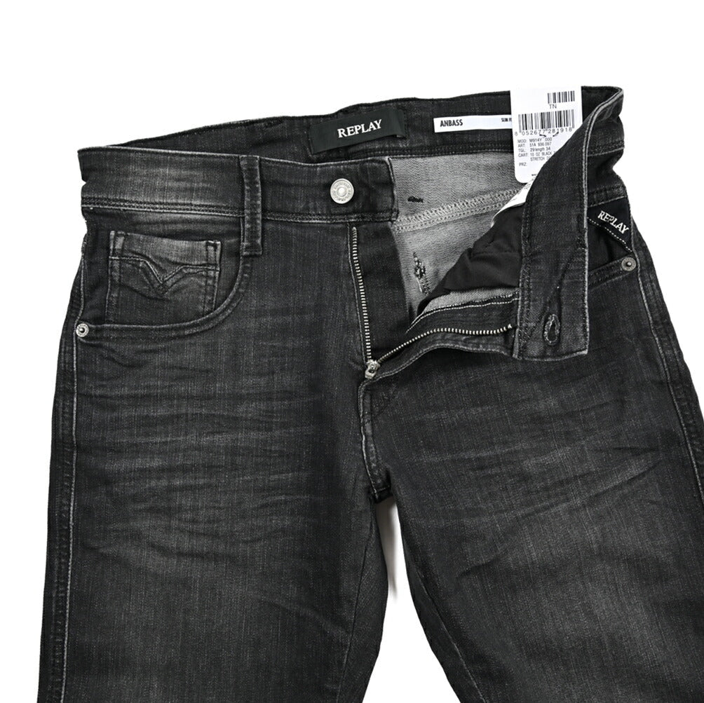 SALE｜REPLAY ANBASS ストレッチデニム スリムフィットジーンズ / M914Y｜429496-W29-L34｜GUARDAROBA MILANO OFFICIAL STORE