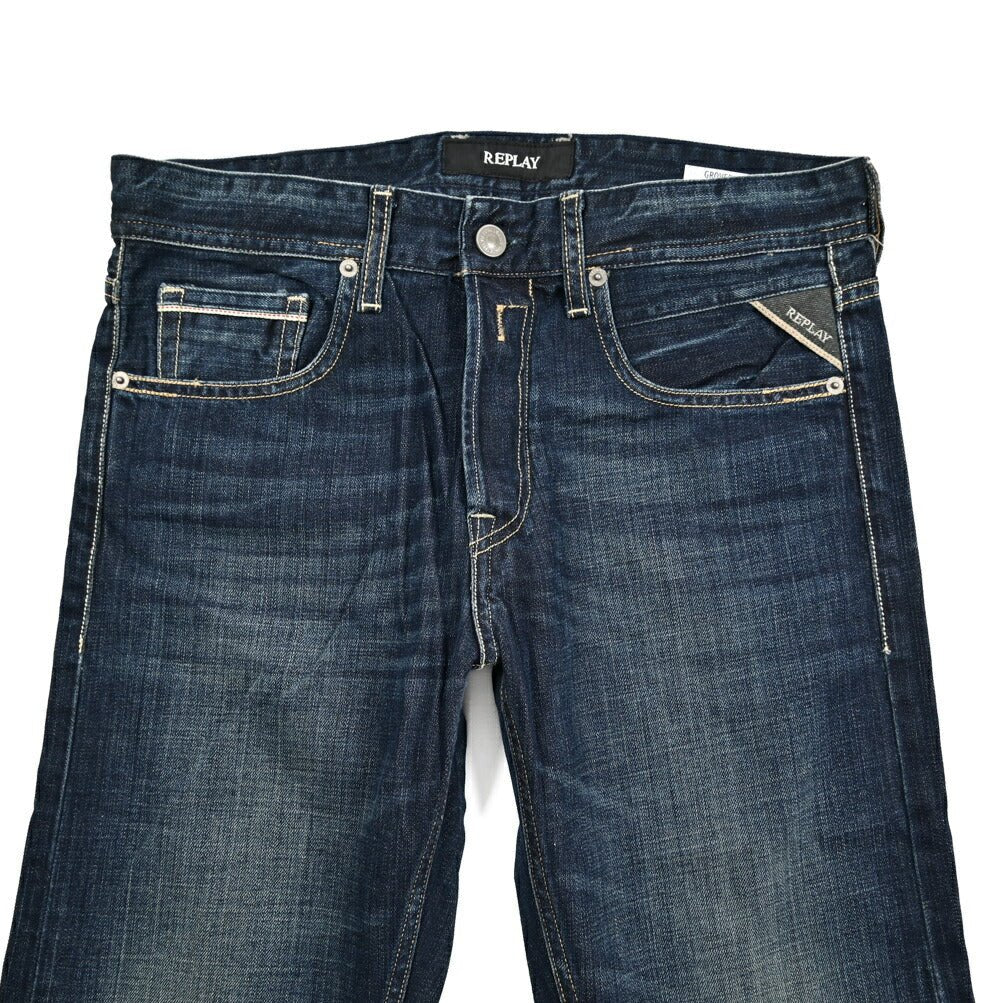 SALE｜REPLAY GROVER コットン100%デニム ストレートフィットジーンズ / MA972｜429485-W30-L30｜GUARDAROBA MILANO OFFICIAL STORE