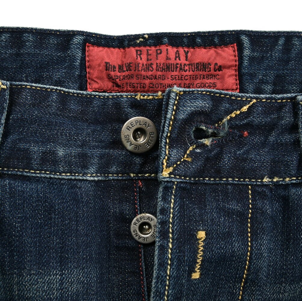 SALE｜REPLAY WAITOM コットン100%デニム レギュラーフィットジーンズ / M983｜429269-W32-L32｜GUARDAROBA MILANO OFFICIAL STORE