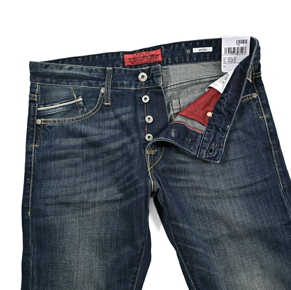 SALE｜REPLAY WAITOM コットン100%デニム レギュラーフィットジーンズ / M983｜429269-W32-L32｜GUARDAROBA MILANO OFFICIAL STORE