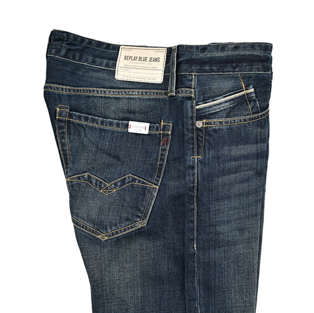 SALE｜REPLAY WAITOM コットン100%デニム レギュラーフィットジーンズ / M983｜429269-W32-L32｜GUARDAROBA MILANO OFFICIAL STORE