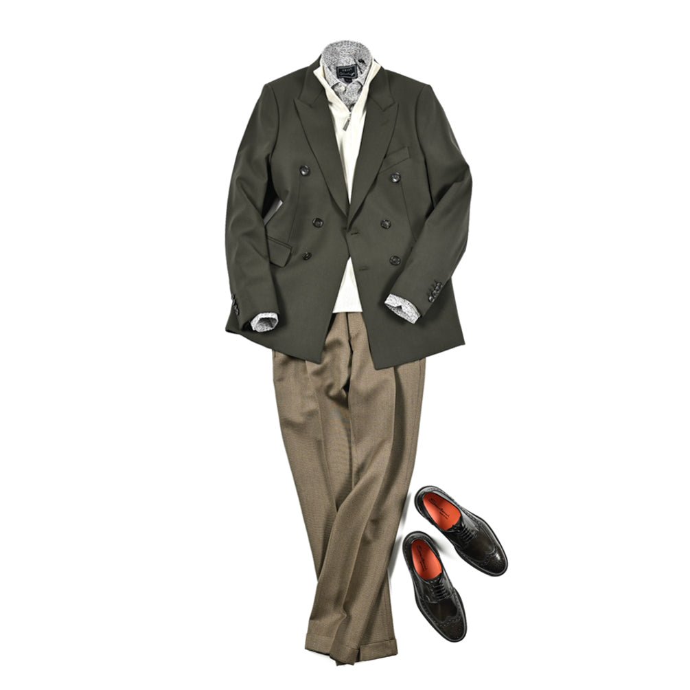 SALE｜SANTONI アンティークドレザーブローグレースアップダービーシューズ MGDT17099｜GUARDAROBA MILANO OFFICIAL STORE
