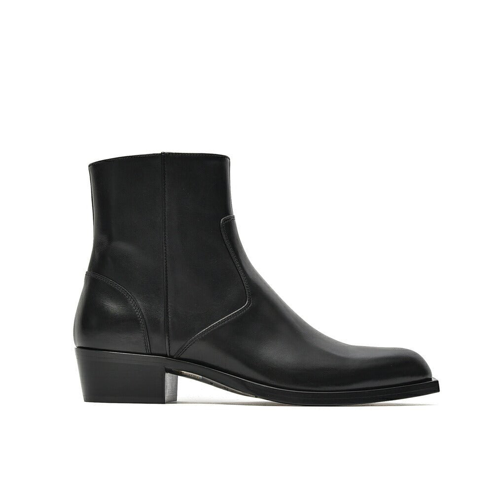 SALE｜Sergio Rossi sr TEXAN サイドジップレザーアンクルブーツ｜408341-A-7｜GUARDAROBA MILANO OFFICIAL STORE