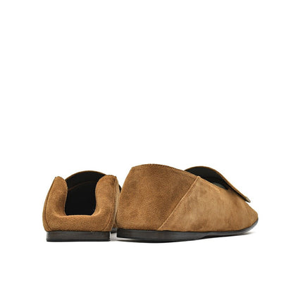 SALE｜Sergio Rossi sr1 Slippers スエードレザー スクエアトゥローファー｜GUARDAROBA MILANO OFFICIAL STORE