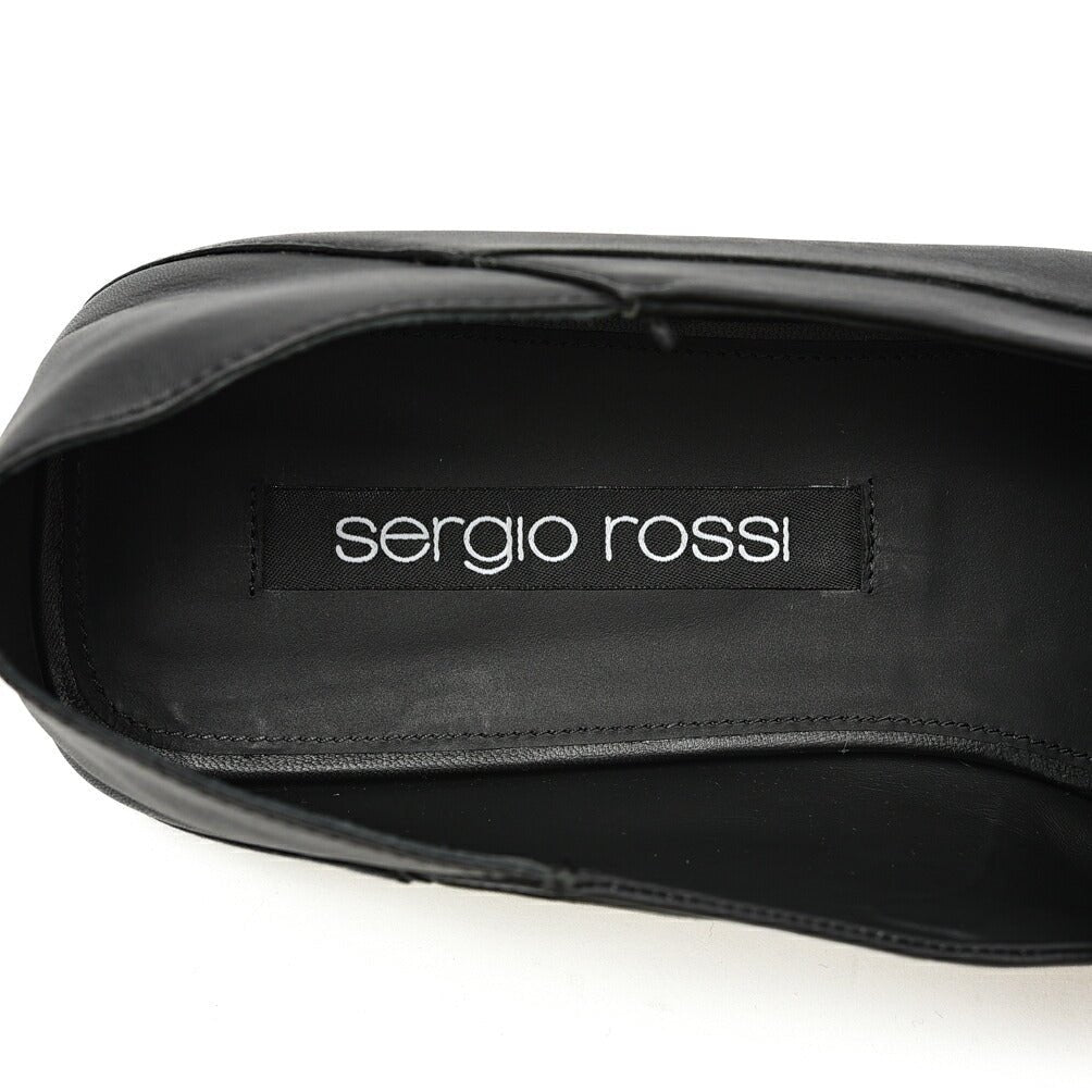 SALE｜Sergio Rossi sr1 Slippers ナッパレザー スクエアトゥローファー｜GUARDAROBA MILANO OFFICIAL STORE