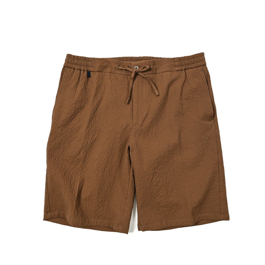 STOCK SALE｜BERWICH BERMUDA JOGGER ストレッチコットン ノータックシアサッカーショーツ｜GUARDAROBA MILANO OFFICIAL STORE