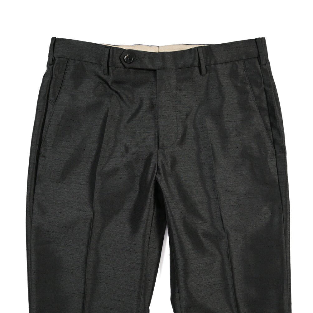 SUMMER SALE｜26SS BERWICH “MORELLO” ポリエステル100% ノータックパンツ ブラック(black) 44 | GUARDAROBA MILANO OFFICIAL STORE
