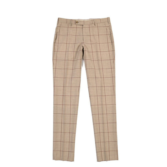 SUMMER SALE｜26SS BERWICH “MORELLO” ヴァージンウール100% ノータックスリムスラックス ブラウン(tobacco) 44 | GUARDAROBA MILANO OFFICIAL STORE