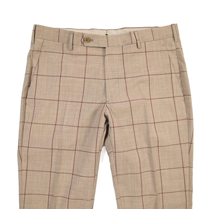 SUMMER SALE｜26SS BERWICH “MORELLO” ヴァージンウール100% ノータックスリムスラックス ブラウン(tobacco) 44 | GUARDAROBA MILANO OFFICIAL STORE