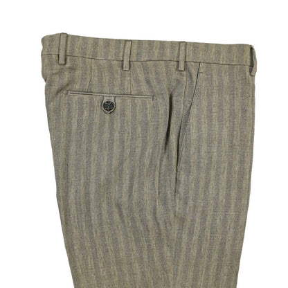 SUMMER SALE｜26SS BERWICH “MORELLO” リネン混 ノータックスリムパンツ カーキグリーン(army) 44 | GUARDAROBA MILANO OFFICIAL STORE