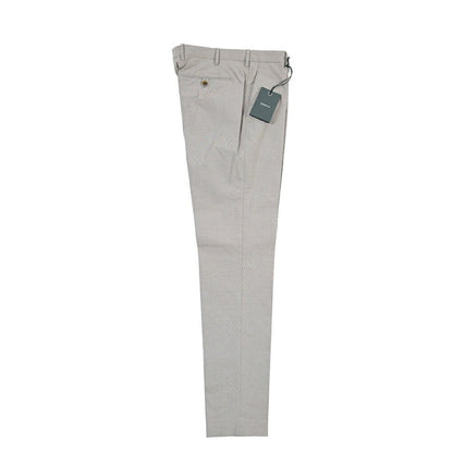 SUMMER SALE｜26SS BERWICH “MORELLO” ストレッチコットン ノータックチノパンツ グレー(khaky) 44 | GUARDAROBA MILANO OFFICIAL STORE