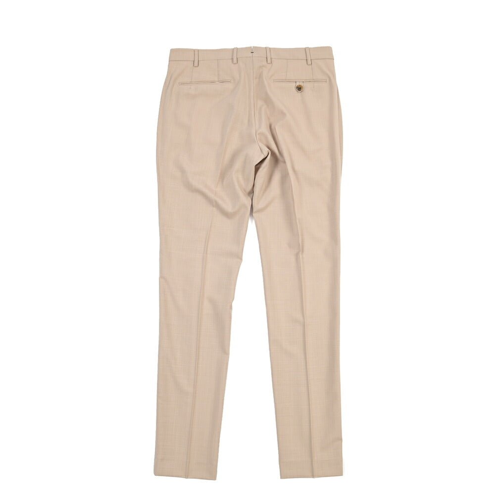 SUMMER SALE｜26SS BERWICH “MORELLO” シルク混ウール ノータックスラックス ベージュ(beige) 44 | GUARDAROBA MILANO OFFICIAL STORE
