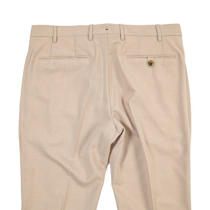 SUMMER SALE｜26SS BERWICH “MORELLO” シルク混ウール ノータックスラックス ベージュ(beige) 44 | GUARDAROBA MILANO OFFICIAL STORE