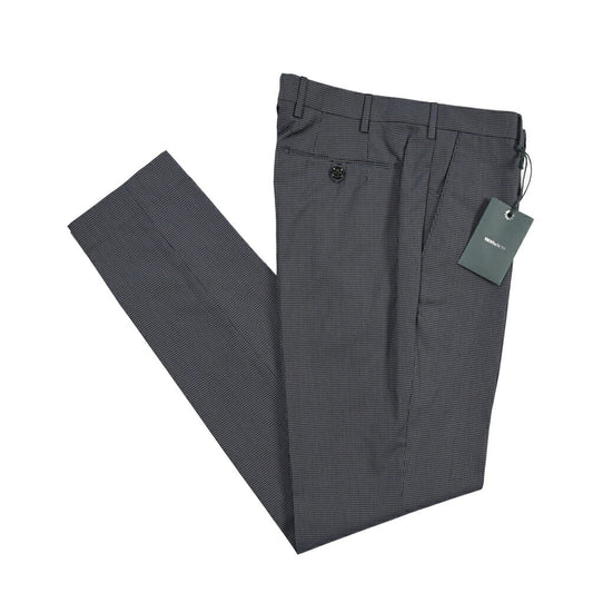 SUMMER SALE｜26SS BERWICH “MORELLO” ナイロン混コットン ノータックチノパンツ ネイビー(petrol) 46 | GUARDAROBA MILANO OFFICIAL STORE