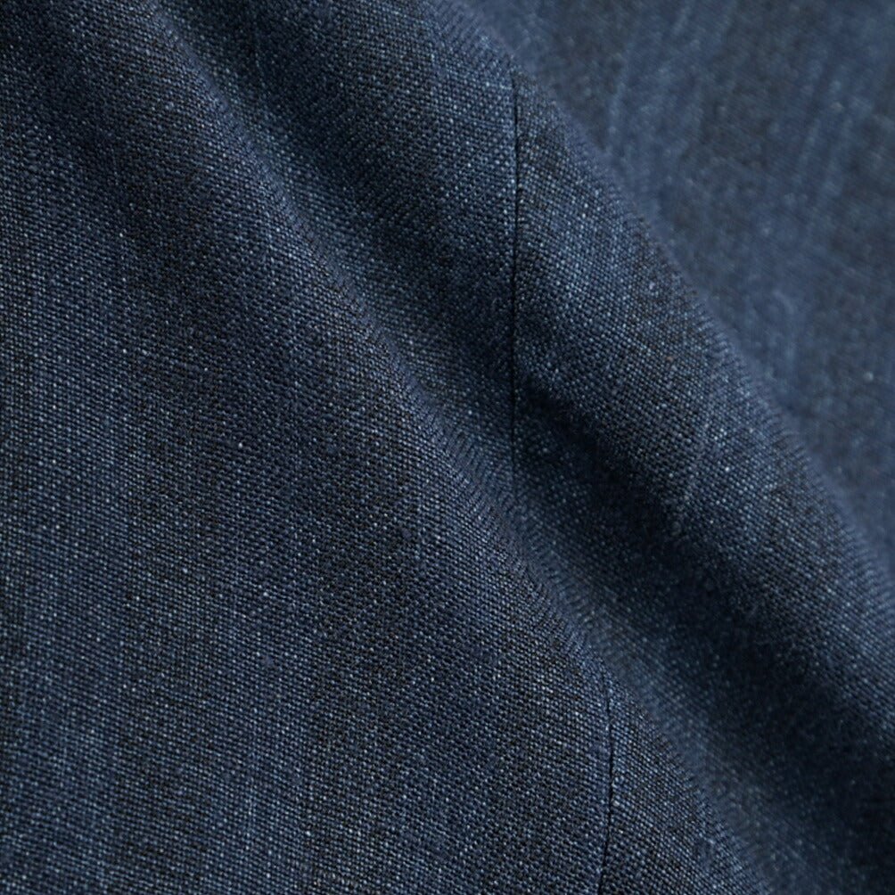SUMMER SALE｜26SS BERWICH “MORELLO” リネン混 ノータックスリムパンツ ネイビー(navy) 46 | GUARDAROBA MILANO OFFICIAL STORE