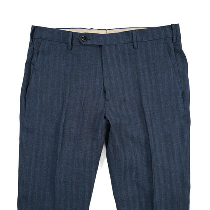 SUMMER SALE｜26SS BERWICH “MORELLO” リネン混 ノータックスリムパンツ ネイビー(navy) 46 | GUARDAROBA MILANO OFFICIAL STORE