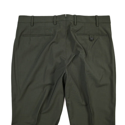 SUMMER SALE｜26SS BERWICH “MORELLO” ストレッチウール ノータックスラックス カーキグリーン(army) 44 | GUARDAROBA MILANO OFFICIAL STORE