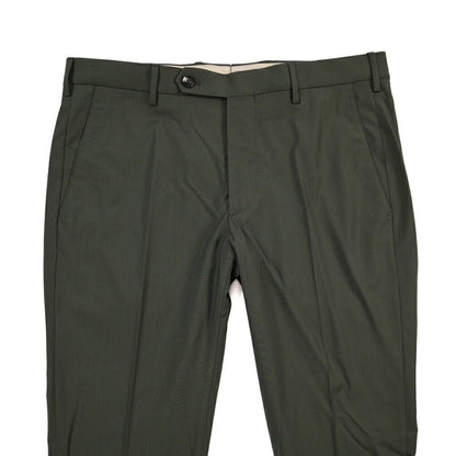 SUMMER SALE｜26SS BERWICH “MORELLO” ストレッチウール ノータックスラックス カーキグリーン(army) 44 | GUARDAROBA MILANO OFFICIAL STORE