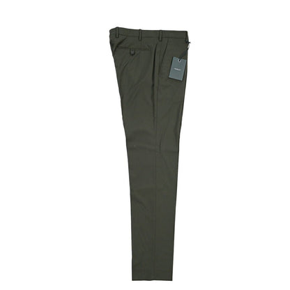 SUMMER SALE｜26SS BERWICH “MORELLO” ストレッチウール ノータックスラックス カーキグリーン(army) 44 | GUARDAROBA MILANO OFFICIAL STORE