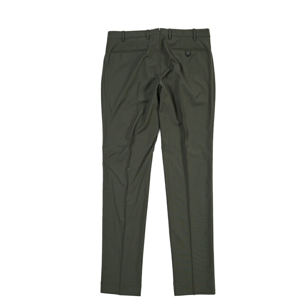 SUMMER SALE｜26SS BERWICH “MORELLO” ストレッチウール ノータックスラックス カーキグリーン(army) 44 | GUARDAROBA MILANO OFFICIAL STORE