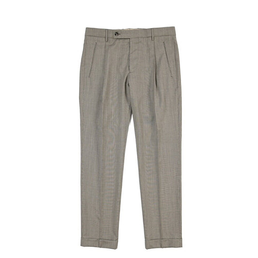 SUMMER SALE｜26SS BERWICH “RETRO THECA 1P” ヴァージンウール100% ワンタックスラックス グレージュ(greige) 46 | GUARDAROBA MILANO OFFICIAL STORE