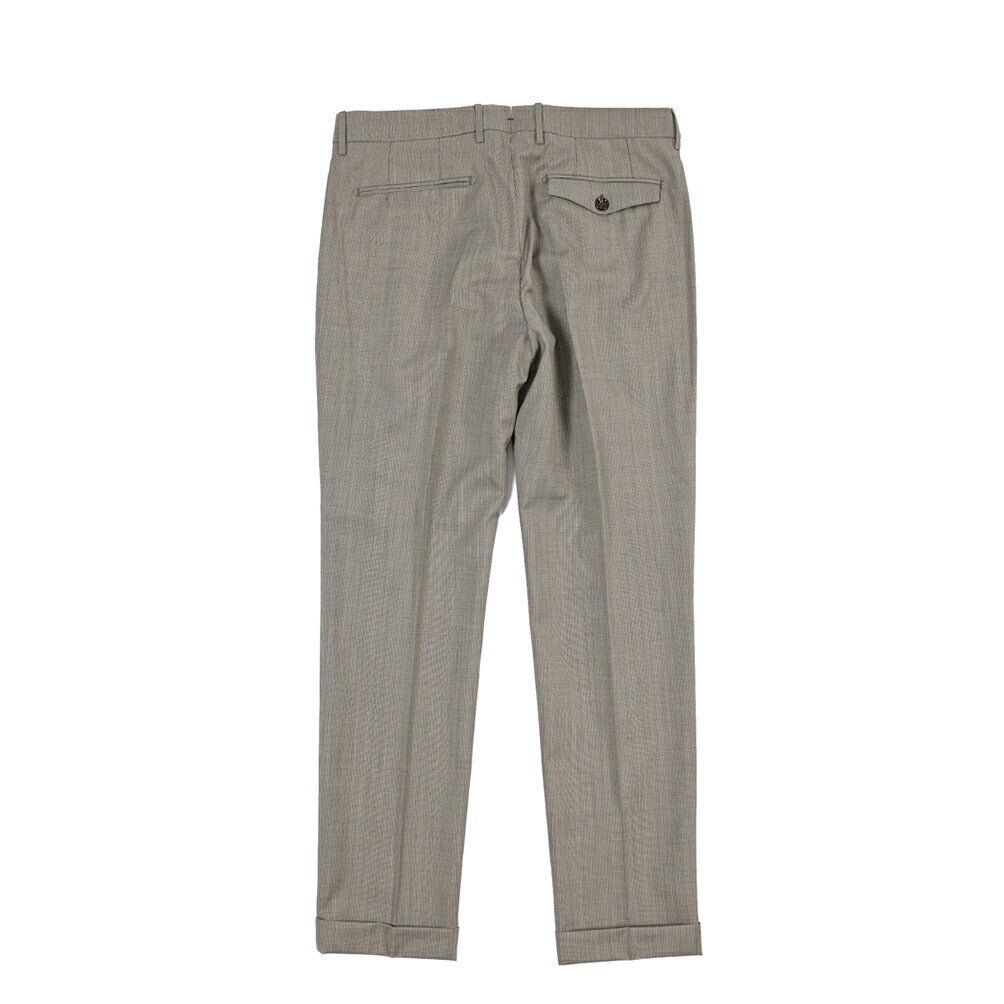 SUMMER SALE｜26SS BERWICH “RETRO THECA 1P” ヴァージンウール100% ワンタックスラックス グレージュ(greige) 46 | GUARDAROBA MILANO OFFICIAL STORE