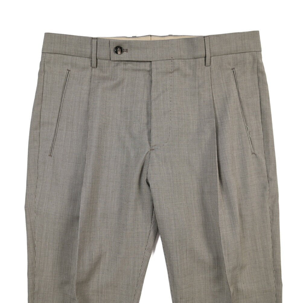 SUMMER SALE｜26SS BERWICH “RETRO THECA 1P” ヴァージンウール100% ワンタックスラックス グレージュ(greige) 46 | GUARDAROBA MILANO OFFICIAL STORE