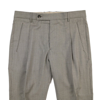 SUMMER SALE｜26SS BERWICH “RETRO THECA 1P” ヴァージンウール100% ワンタックスラックス グレージュ(greige) 46 | GUARDAROBA MILANO OFFICIAL STORE