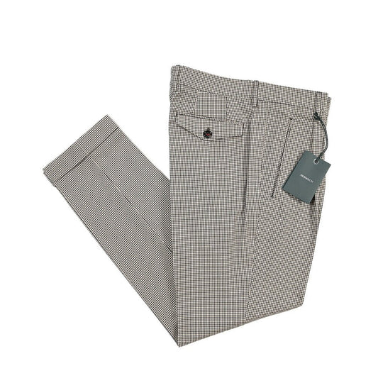 SUMMER SALE｜26SS BERWICH “RETRO THECA 1P” コットン100% ワンタックパンツ ブラウン(burgundy) 44 | GUARDAROBA MILANO OFFICIAL STORE