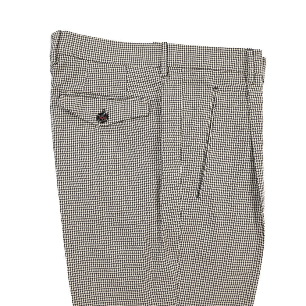 SUMMER SALE｜26SS BERWICH “RETRO THECA 1P” コットン100% ワンタックパンツ ブラウン(burgundy) 44 | GUARDAROBA MILANO OFFICIAL STORE