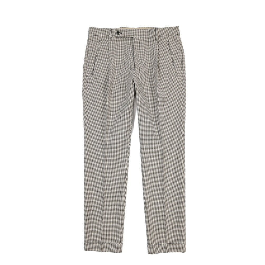 SUMMER SALE｜26SS BERWICH “RETRO THECA 1P” コットン100% ワンタックパンツ ブラウン(burgundy) 44 | GUARDAROBA MILANO OFFICIAL STORE