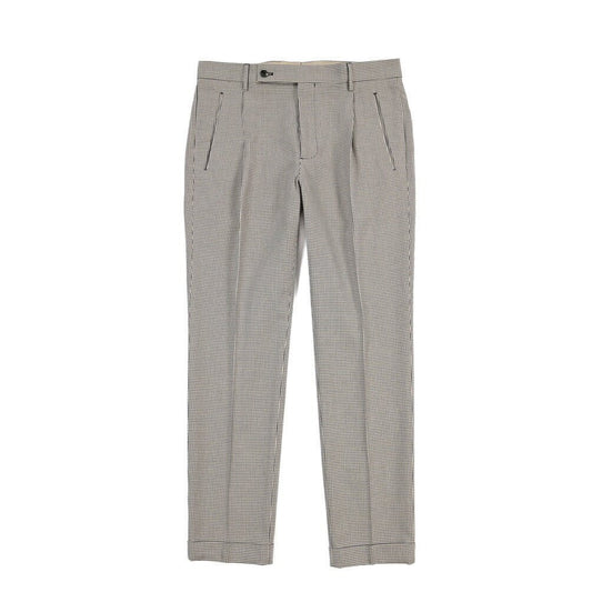 SUMMER SALE｜26SS BERWICH “RETRO THECA 1P” コットン100% ワンタックパンツ ブラウン(burgundy) 44 | GUARDAROBA MILANO OFFICIAL STORE