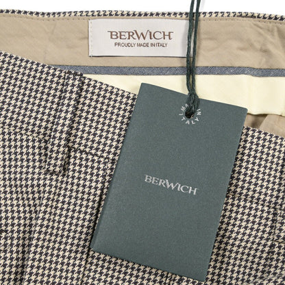 SUMMER SALE｜26SS BERWICH “RETRO THECA 1P” コットン100% ワンタックパンツ ブラウン(burgundy) 44 | GUARDAROBA MILANO OFFICIAL STORE