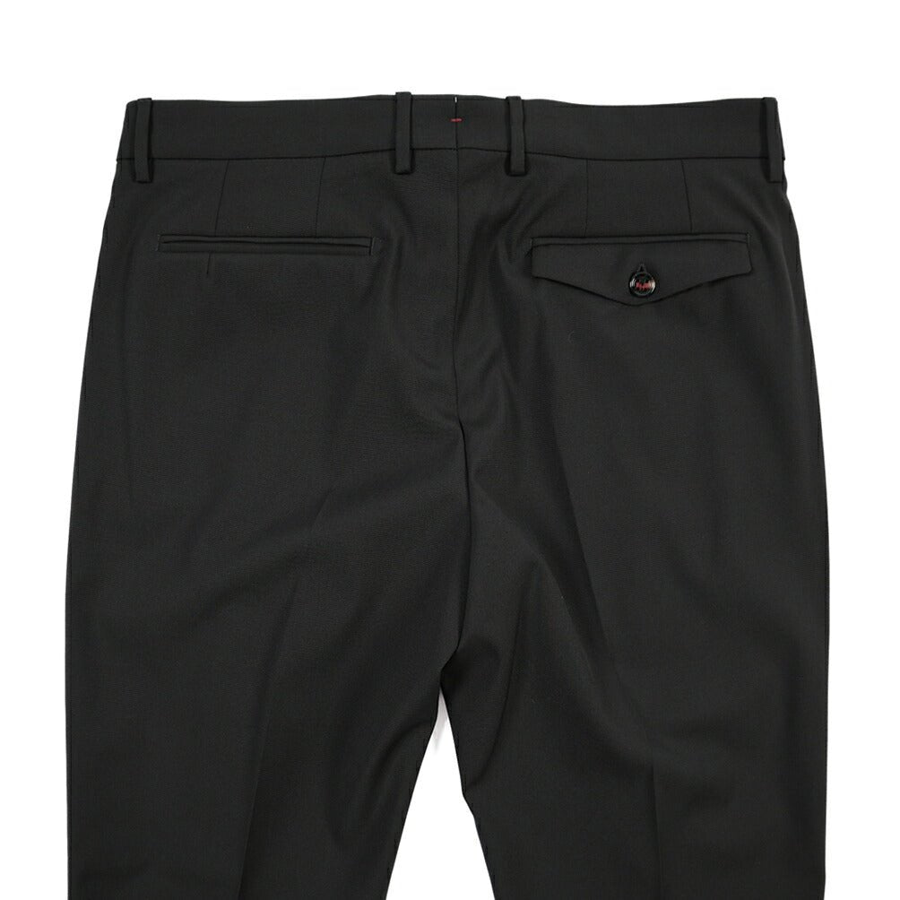 SUMMER SALE｜26SS BERWICH “RETRO THECA 1P” ストレッチウール ワンタックスラックス ブラック(black) 46 | GUARDAROBA MILANO OFFICIAL STORE