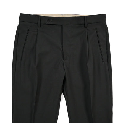 SUMMER SALE｜26SS BERWICH “RETRO THECA 1P” ストレッチウール ワンタックスラックス ブラック(black) 46 | GUARDAROBA MILANO OFFICIAL STORE