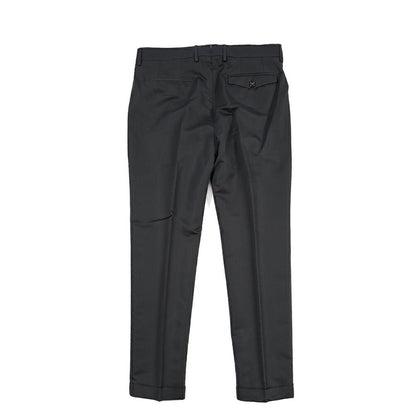 SUMMER SALE｜26SS BERWICH “RETRO THECA 1P” シルク混コットン ワンタックスラックス ブラック(black) 44 | GUARDAROBA MILANO OFFICIAL STORE
