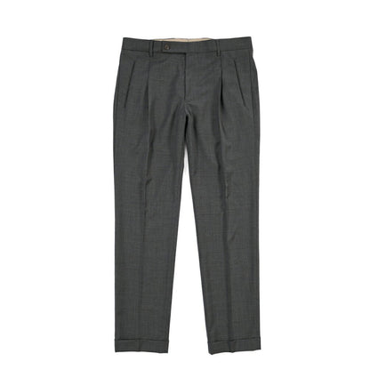SUMMER SALE｜26SS BERWICH “RETRO THECA 1P” ストレッチコットン ワンタックパンツ グレー(GREY) 44 | GUARDAROBA MILANO OFFICIAL STORE