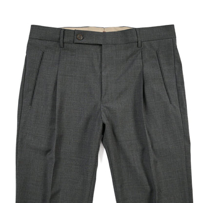 SUMMER SALE｜26SS BERWICH “RETRO THECA 1P” ストレッチコットン ワンタックパンツ グレー(GREY) 44 | GUARDAROBA MILANO OFFICIAL STORE