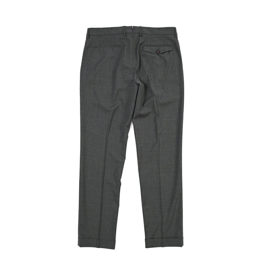 SUMMER SALE｜26SS BERWICH “RETRO THECA 1P” ストレッチコットン ワンタックパンツ グレー(GREY) 44 | GUARDAROBA MILANO OFFICIAL STORE