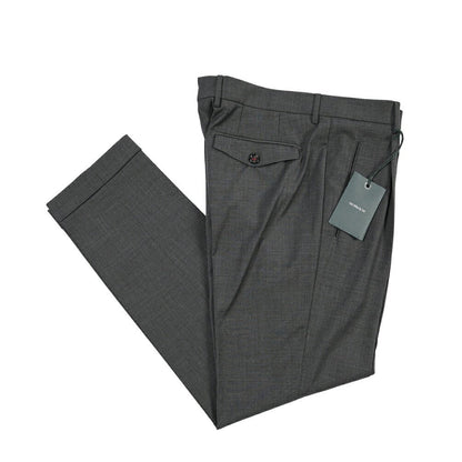 SUMMER SALE｜26SS BERWICH “RETRO THECA 1P” ストレッチコットン ワンタックパンツ グレー(GREY) 44 | GUARDAROBA MILANO OFFICIAL STORE