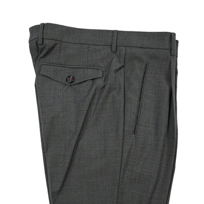 SUMMER SALE｜26SS BERWICH “RETRO THECA 1P” ストレッチコットン ワンタックパンツ グレー(GREY) 44 | GUARDAROBA MILANO OFFICIAL STORE