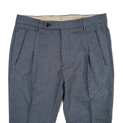 SUMMER SALE｜26SS BERWICH “RETRO THECA 1P” コットン混ウール ワンタックパンツ ブルーグレー(blue) 44 | GUARDAROBA MILANO OFFICIAL STORE