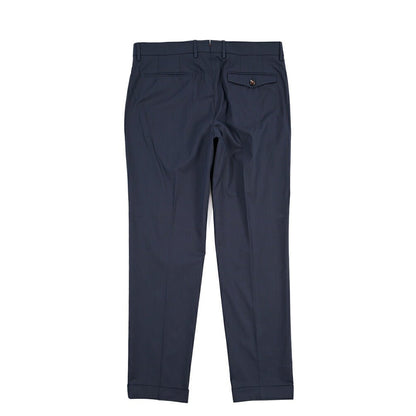 SUMMER SALE｜26SS BERWICH “RETRO THECA 1P” ストレッチコットン ワンタックパンツ ネイビー(BLUE) 44 | GUARDAROBA MILANO OFFICIAL STORE