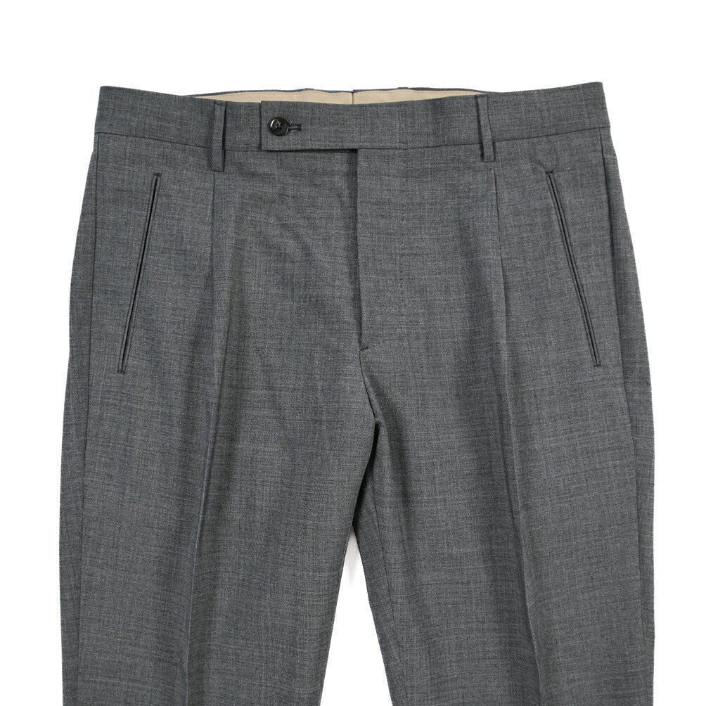 SUMMER SALE｜26SS BERWICH “RETRO THECA 1P” ストレッチウール ワンタックスラックス グレー(grme) 44 | GUARDAROBA MILANO OFFICIAL STORE