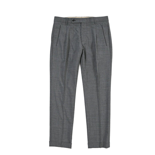 SUMMER SALE｜26SS BERWICH “RETRO THECA 1P” ストレッチウール ワンタックスラックス グレー(grme) 44 | GUARDAROBA MILANO OFFICIAL STORE