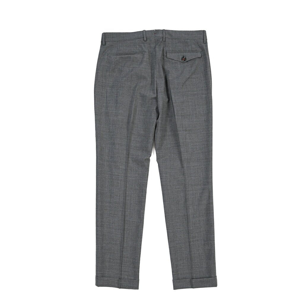 SUMMER SALE｜26SS BERWICH “RETRO THECA 1P” ストレッチウール ワンタックスラックス グレー(grme) 44 | GUARDAROBA MILANO OFFICIAL STORE