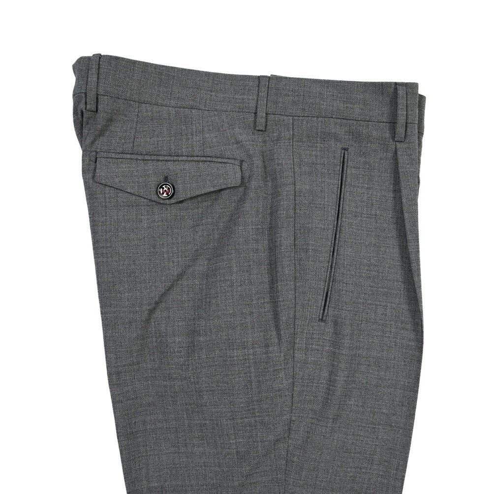 SUMMER SALE｜26SS BERWICH “RETRO THECA 1P” ストレッチウール ワンタックスラックス グレー(grme) 44 | GUARDAROBA MILANO OFFICIAL STORE
