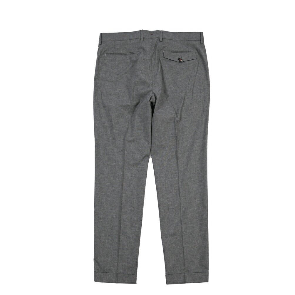 SUMMER SALE｜26SS BERWICH “RETRO THECA 1P” ストレッチコットン ワンタックパンツ グレー 44 | GUARDAROBA MILANO OFFICIAL STORE